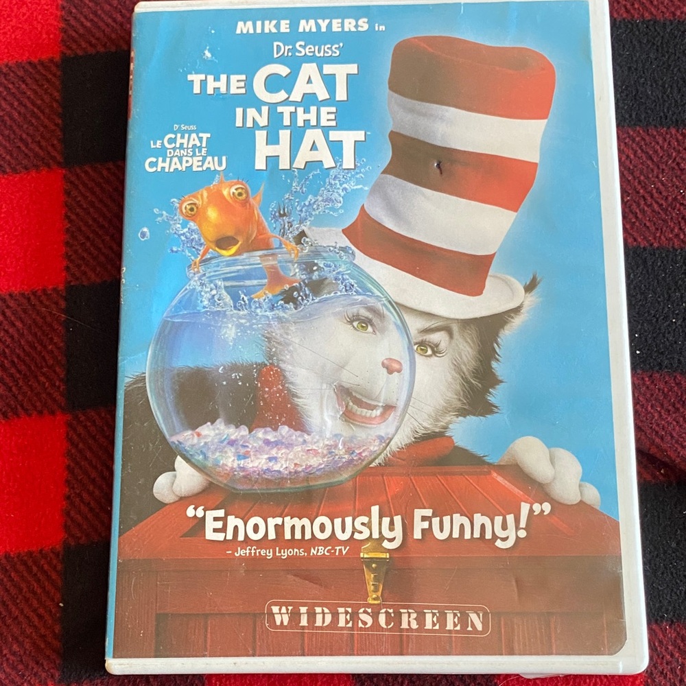 Dreamworks The Cat in the Hat DVD - Blue and Red Cover